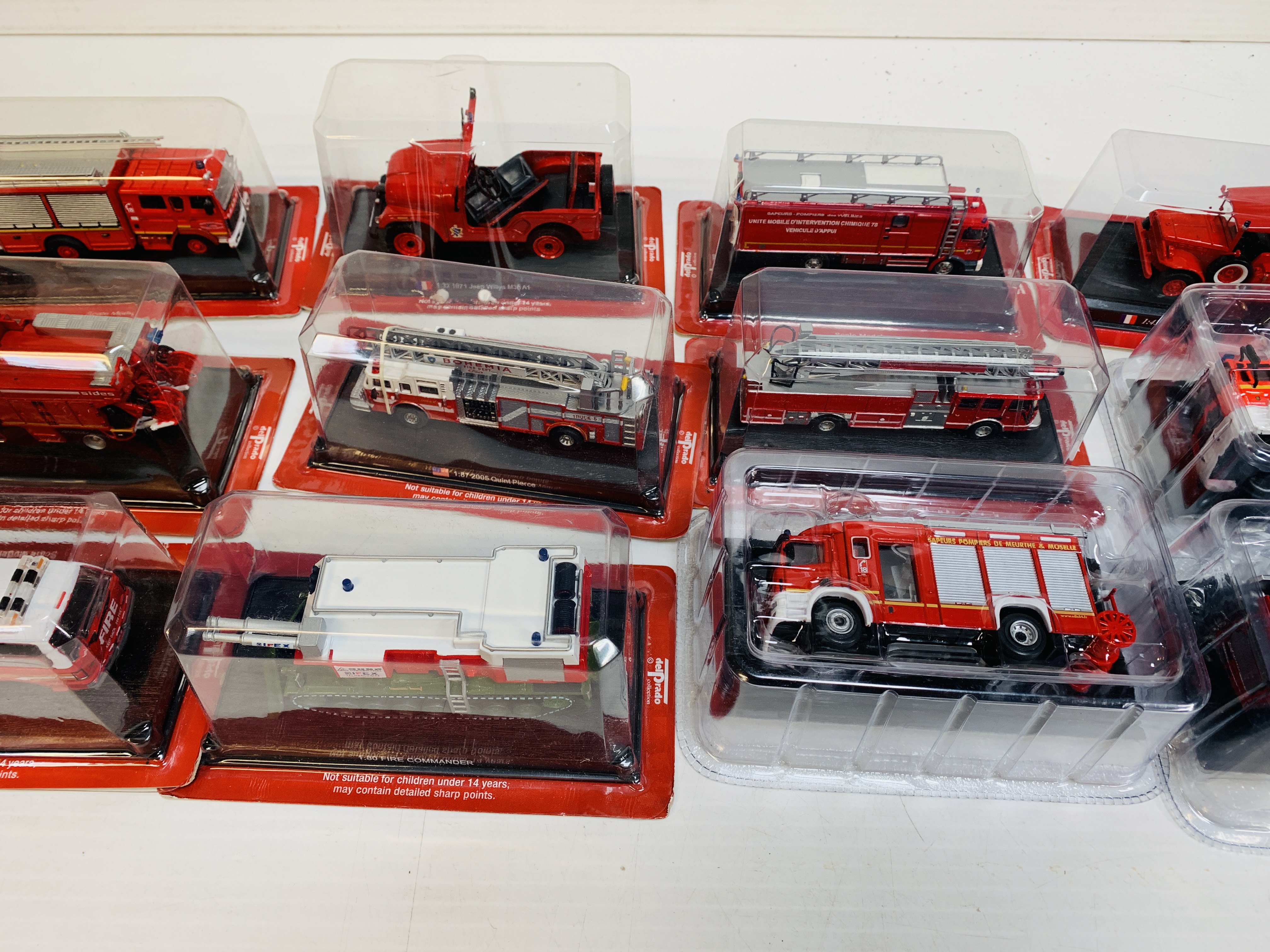 Twelve boxed Del Prado fire fighting vehicles - Image 4 of 4