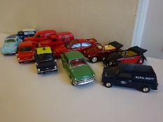 11 various model cars