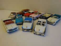 10 assorted model American cars
