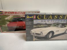 Revell 1-24 model kit BMW 507 cabriolet and Porsche 944S