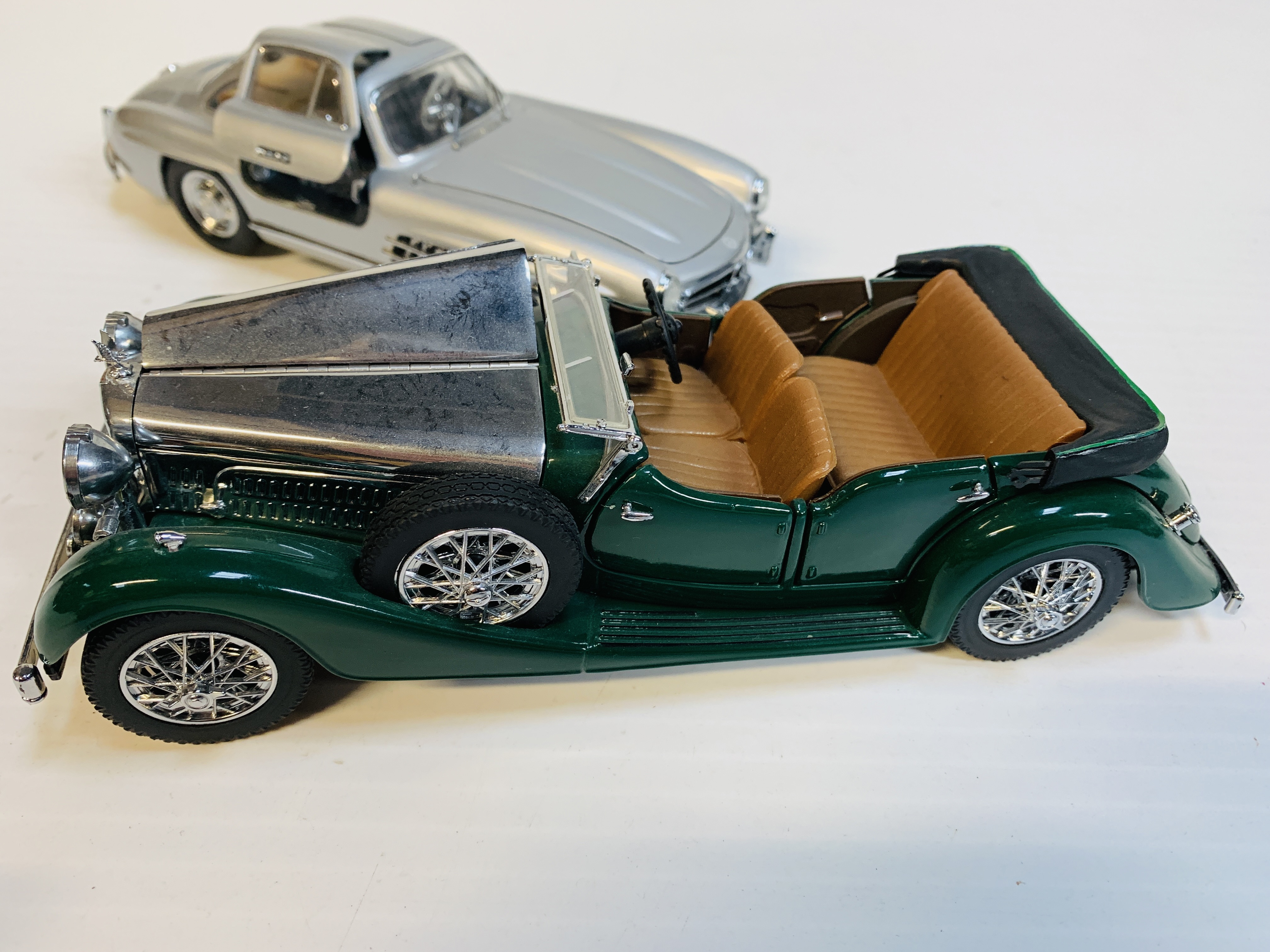 1938 Alvis 4.3 litre and a 1954 Mercedes Benz 300SL
