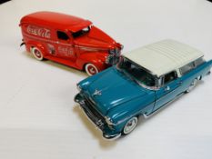 1955 Chevrolet Nomad together with a 1941 Coca-Cola delivery truck