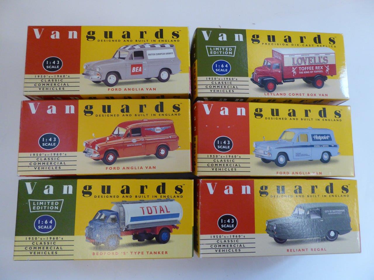 6 x Vanguards die-cast models