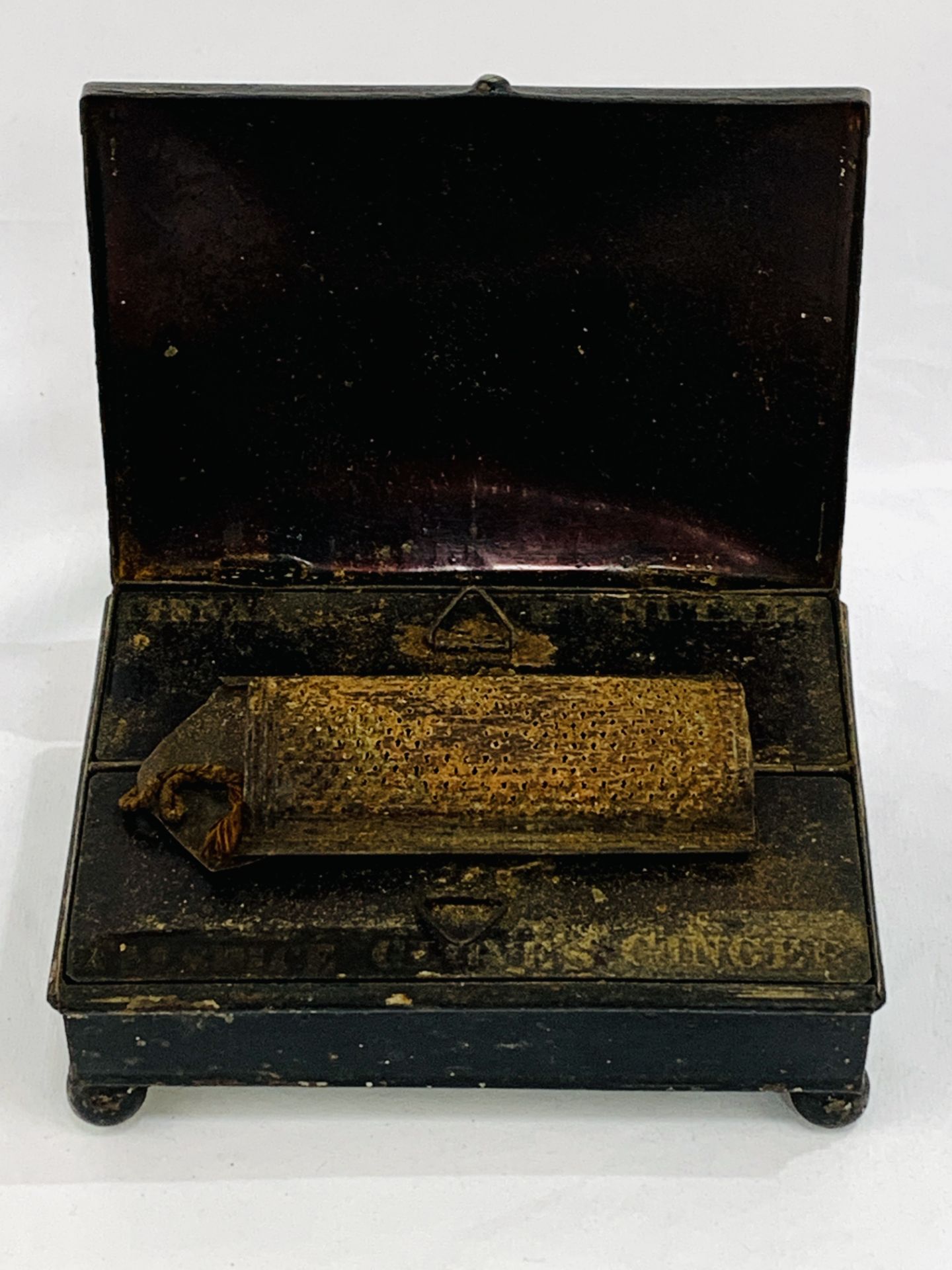 Victorian black metal spice box - Image 2 of 5