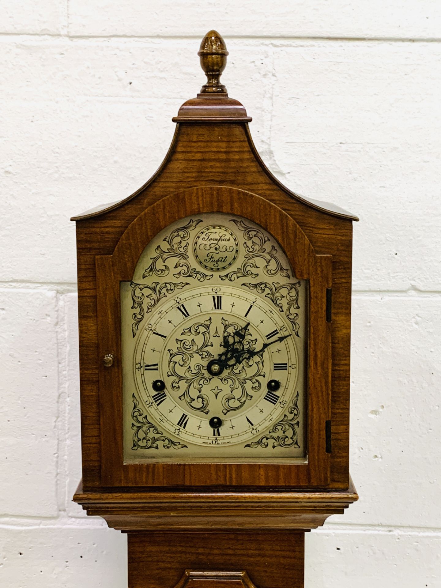 Mahogany veneer cased Grandmother clock - Image 2 of 5
