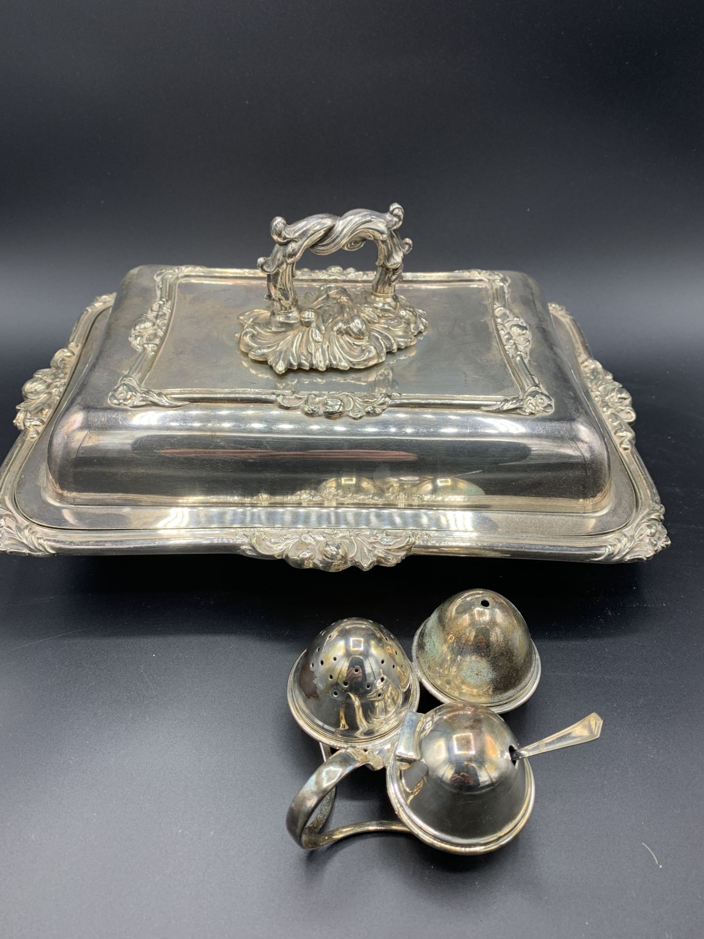 Quantity of silver plate - Image 8 of 9