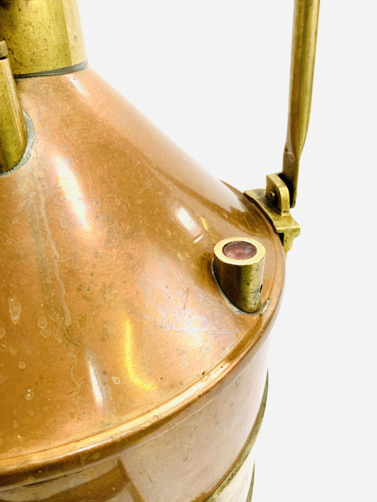 Brass and copper 20 litre petrol measure - Image 4 of 4