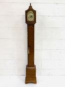 Mahogany veneer cased Grandmother clock