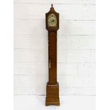 Mahogany veneer cased Grandmother clock