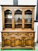 Large Georgian style oak dresser