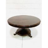 Victorian circular Rosewood tilt top table