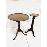 Georgian mahogany wine table and 2 others