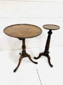 Georgian mahogany wine table and 2 others