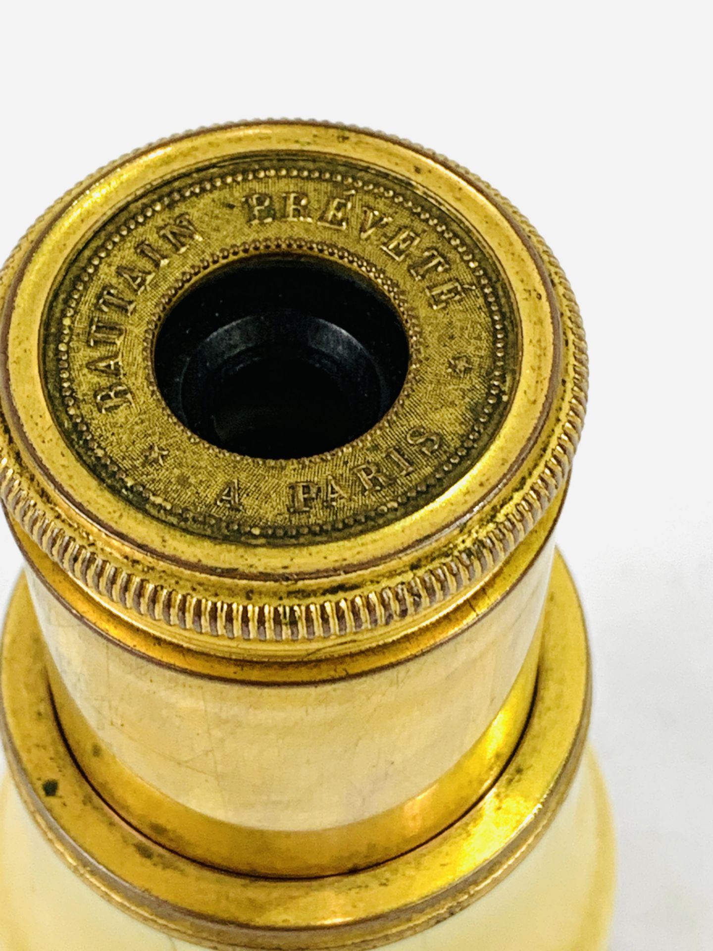 19th century French two drawer monocular - Image 2 of 4