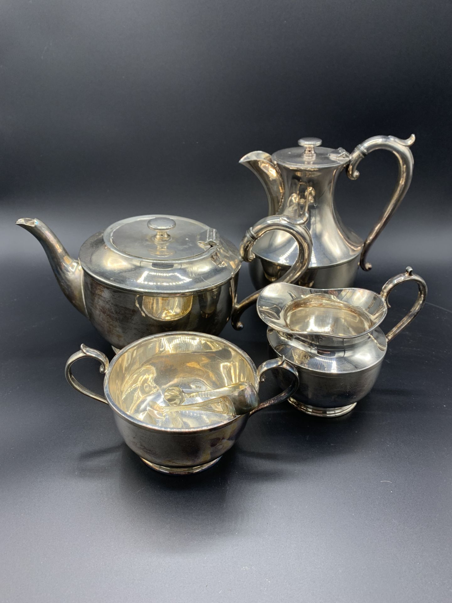 Silver plate tea service by James Dixon & Sons - Image 2 of 3