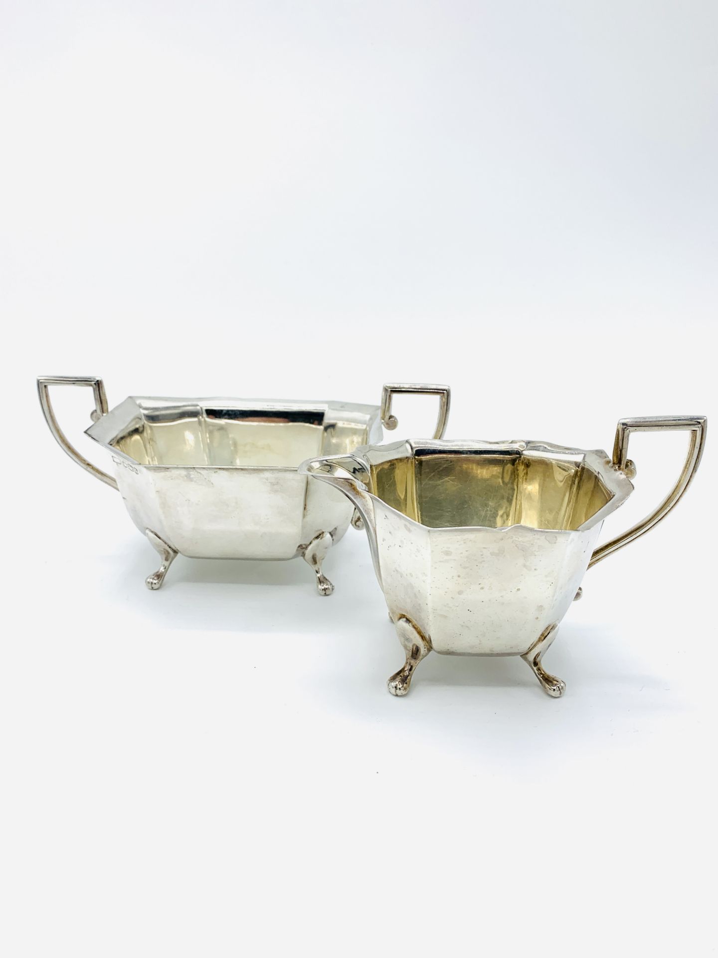 Silver tea and coffee service by Viner's Limited, Sheffield 1932 - Image 2 of 8