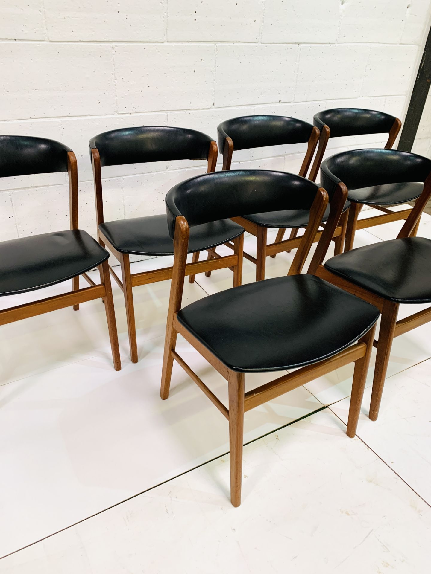 Six 1960's teak framed chairs - Image 2 of 7