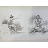 Four gilt framed and glazed prints of various subjects signed G Morland
