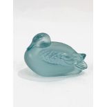 Lalique glass duck figurine