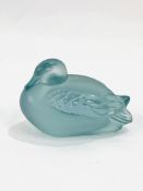 Lalique glass duck figurine