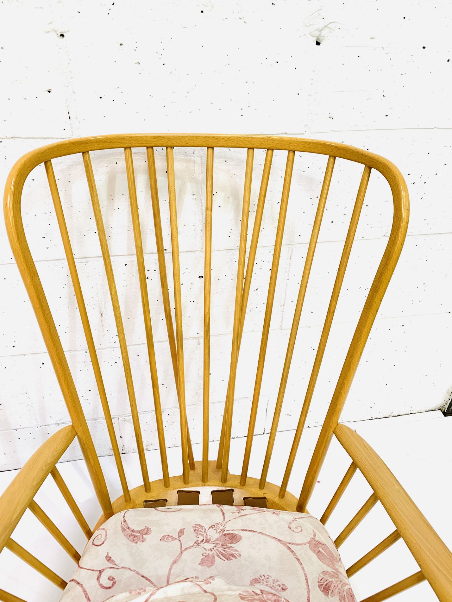 Pair of Ercol high rail back armchairs - Image 4 of 4