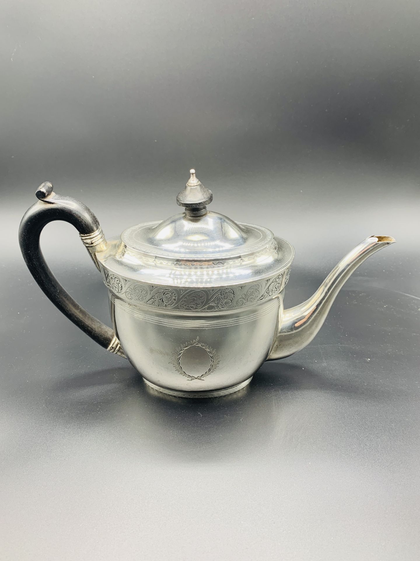 Georgian silver teapot