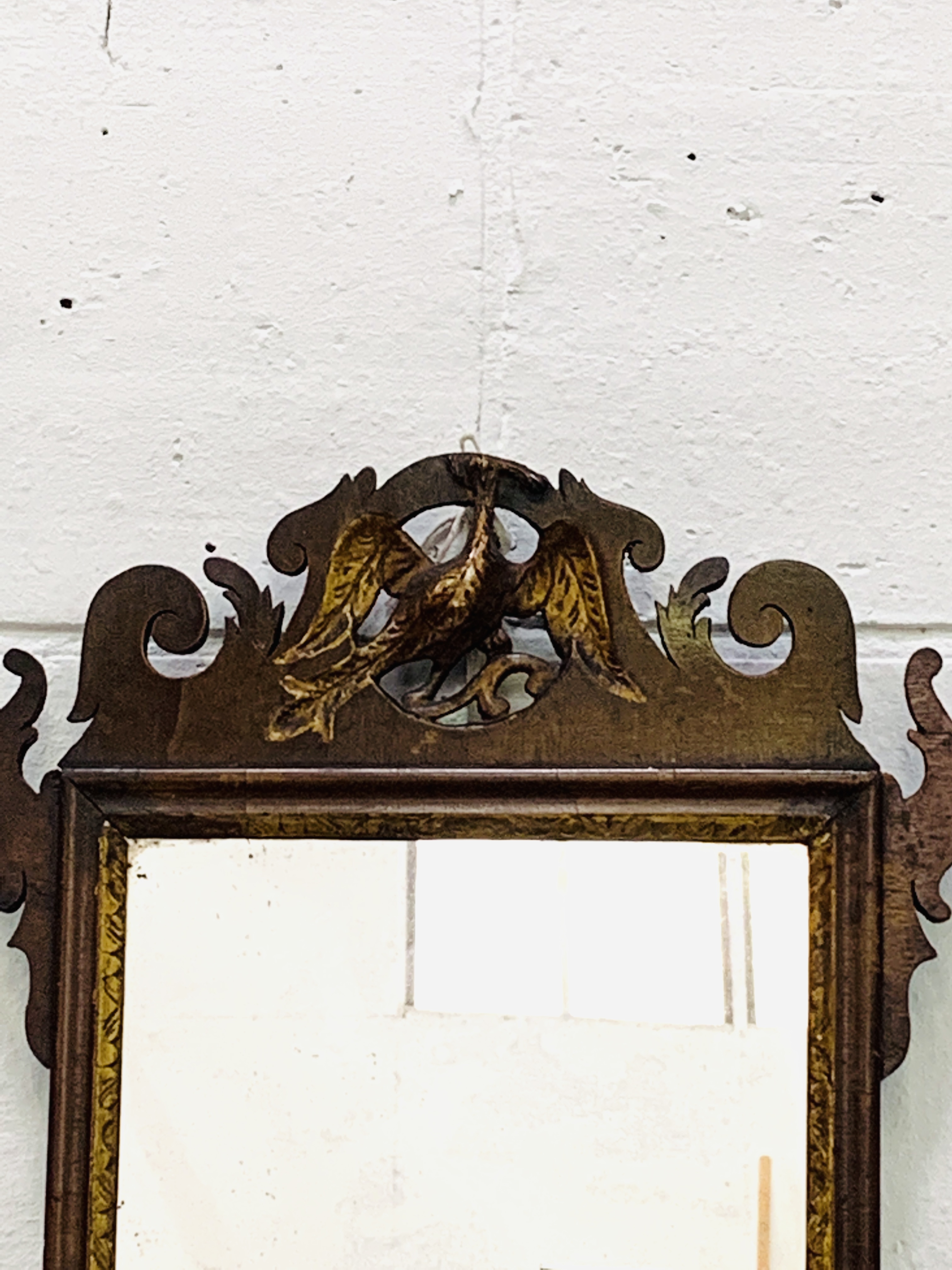 Small Chippendale style wall mirror - Image 2 of 4