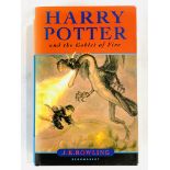 Harry Potter and the Goblet of Fire, by J K Rowling, First Edition, hardback with dust jacket.