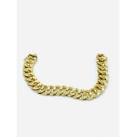 750 gold circular link bracelet