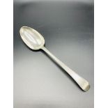 Mid-18th century silver serving spoon