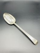 Mid-18th century silver serving spoon