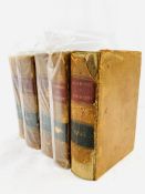 5 volumes of “Laws and Resolves” Honorable Court of the Commonwealth of Massachusetts,1784-1805