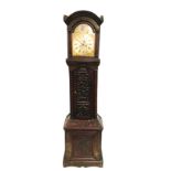 Heavily carved longcase clock by P Brockedon, Kingsbridge