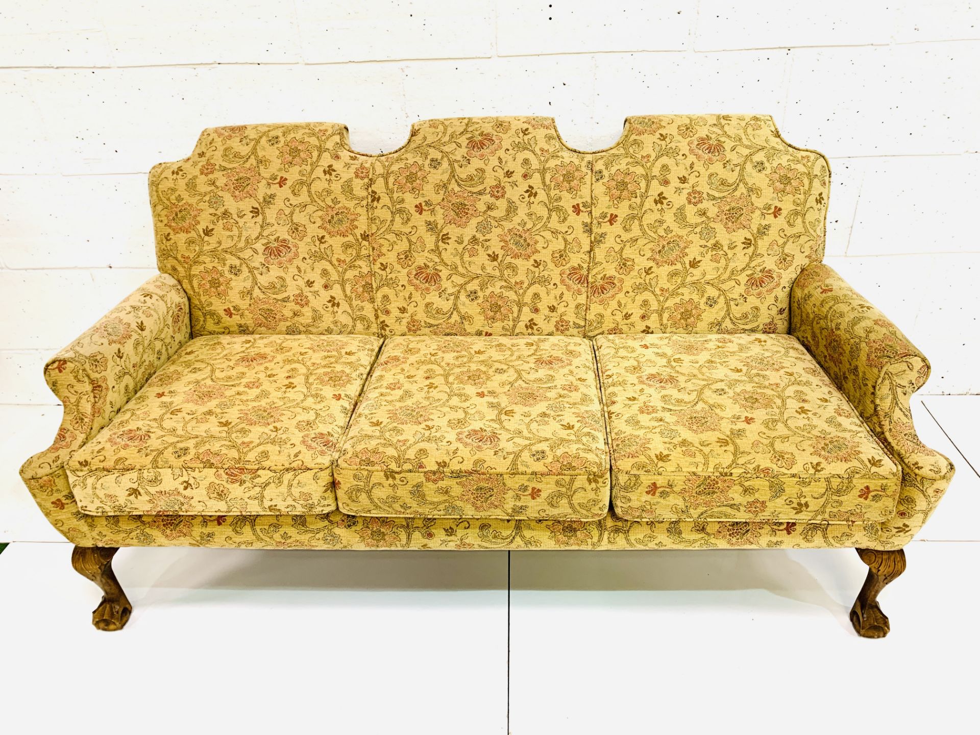Queen Anne style settee - Image 3 of 5
