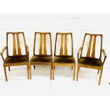 Group of four Nathan Furniture chairs