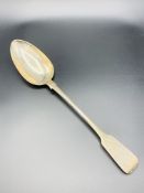 Victorian silver serving spoon
