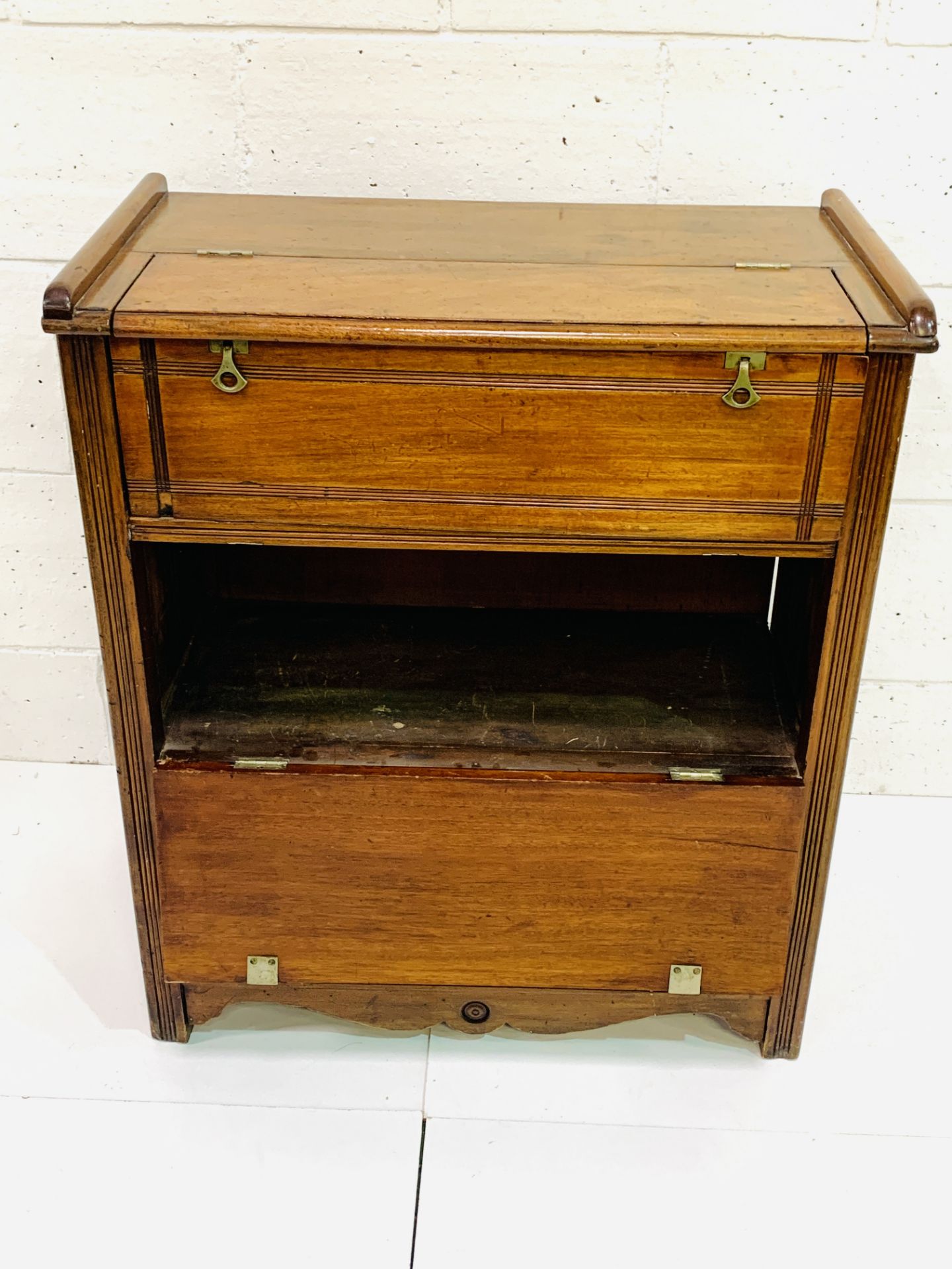 Late Victorian / Edwardian mahogany bureau - Image 5 of 8