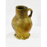 A 15th century stoneware Jacoba jug.