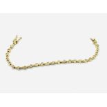 18ct gold and diamond bracelet