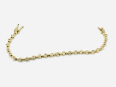 18ct gold and diamond bracelet