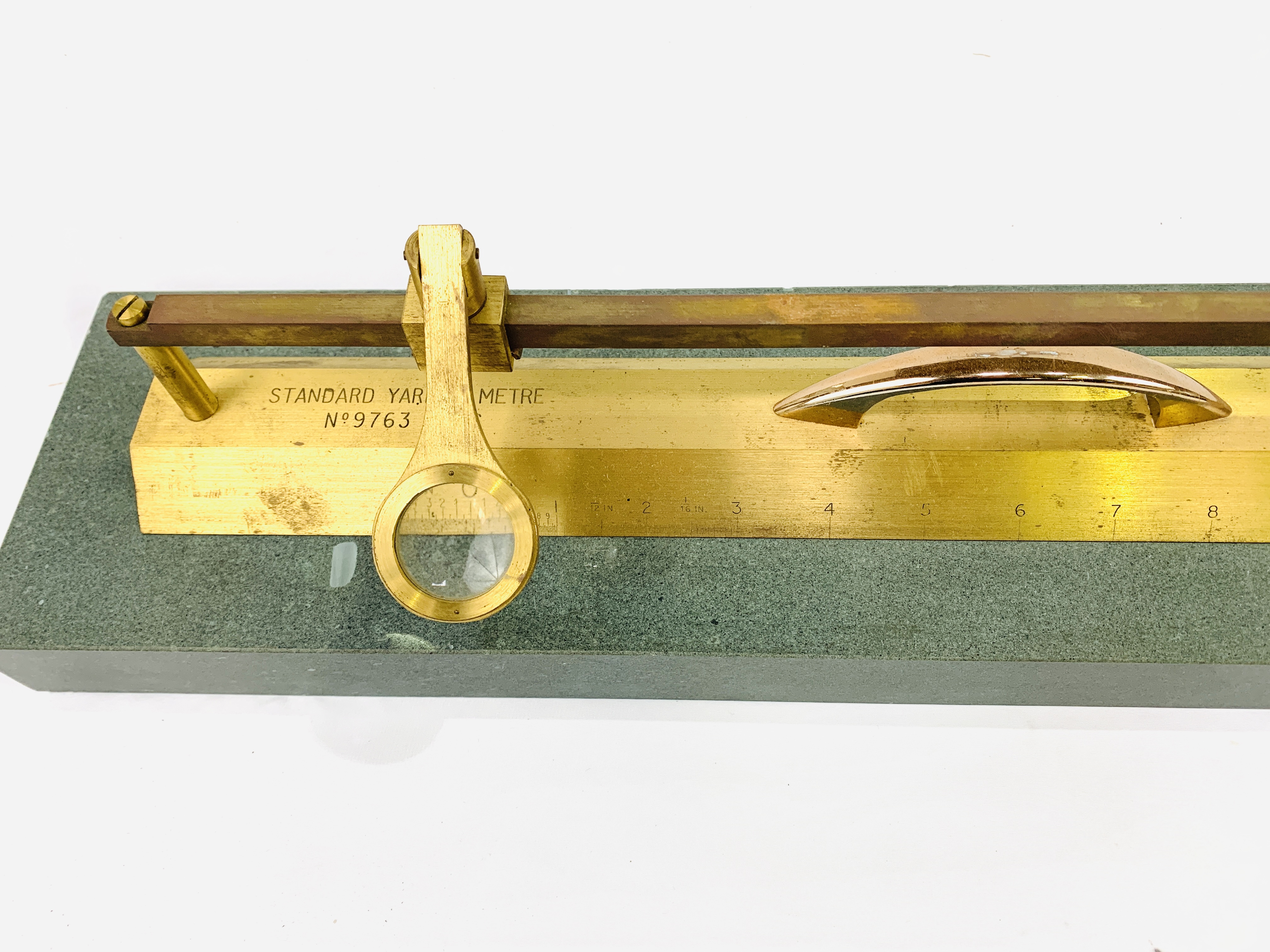 Brass Standard Yard and Metre Measure - Image 2 of 4