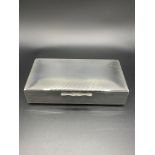 Silver plate cigarette box