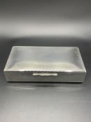 Silver plate cigarette box