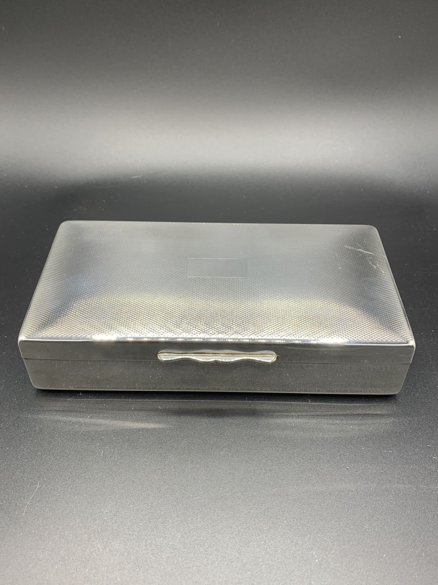 Silver plate cigarette box