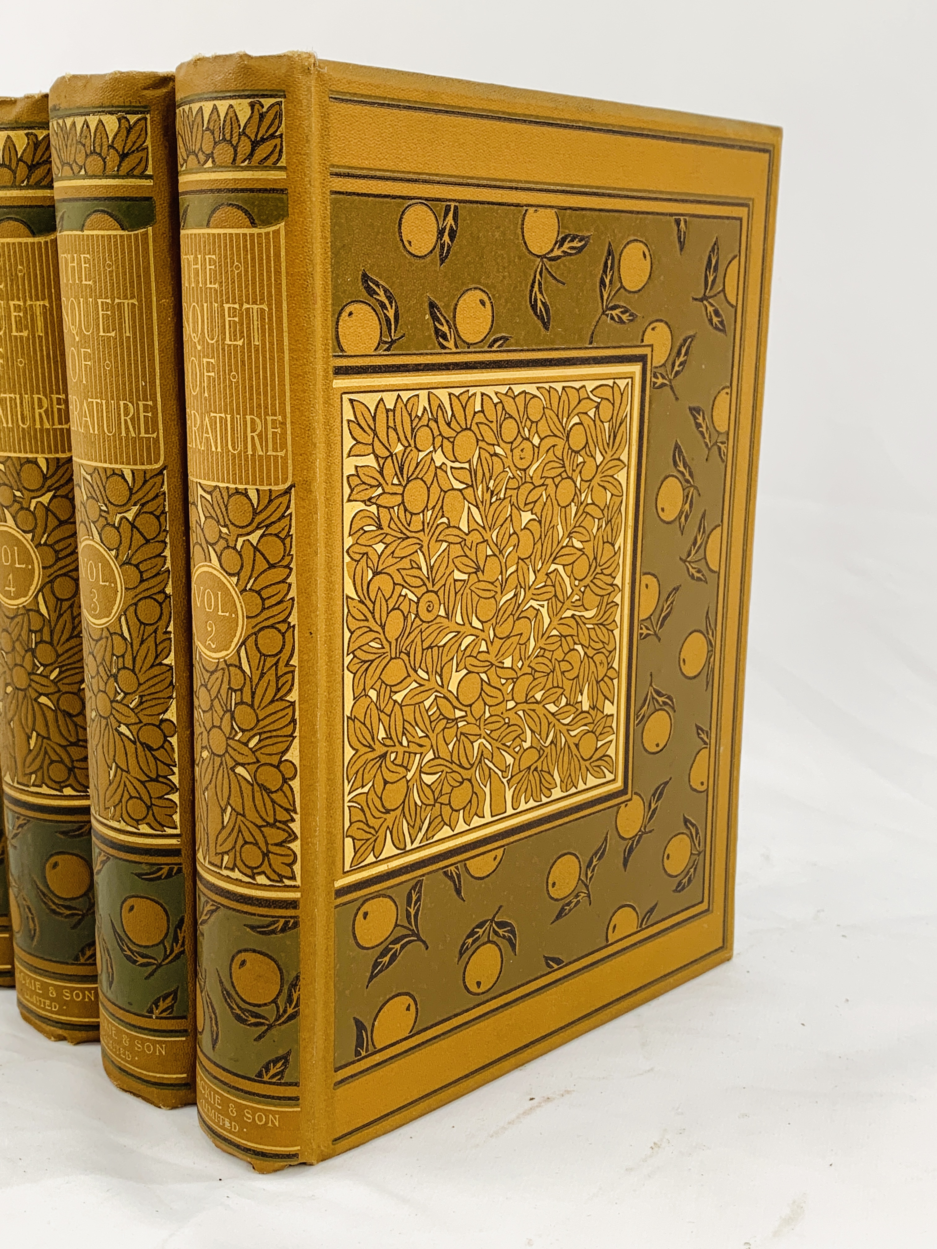 Casquet of Literature, 5 volumes in Art Nouveau cloth bindings - Image 2 of 4