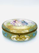 Strasbourg early 19th century porcelain trinket box