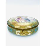 Strasbourg early 19th century porcelain trinket box