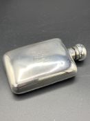 Silver hip flask by Elkington & Co Ltd