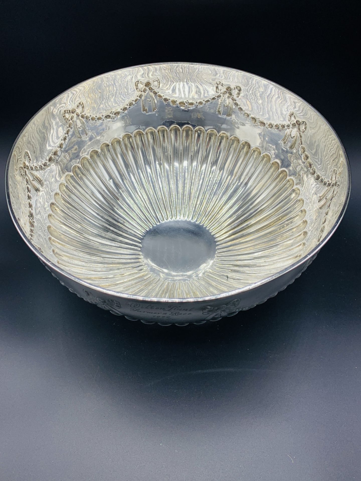 Large silver rose bowl - Image 4 of 8