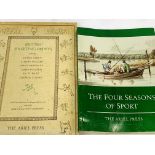 British Sporting Prints in folio slip case published by Ariel Press in 1955, together with 4 books.